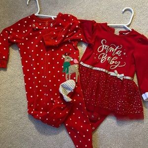 Christmas pjs and dress